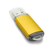 DaFonQi 投标用U盘 招标U盘电脑办公优盘 金属防水 小容量投标中国风logo展会优盘 【T3 金色】免费刻字 128GB