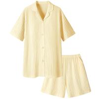 【特惠清仓】幸棉睡衣女夏季短袖短裤宽松舒适时尚家居服套装