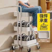 佳帮手移动书架小推车收纳客厅厨房办公室落地带轮置物架简易书柜