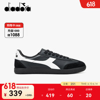 diadora 迪亚多纳 24春男女鞋经典复古运动休闲板鞋德训鞋Saunter EC 黑/白N8422 39