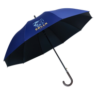 红叶雨伞男士商务晴雨伞加大防风弯勾式长柄伞长柄半自动伞大码高尔夫