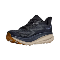HOKA ONE ONE男款克利夫顿9公路跑步鞋Clifton 9回弹缓震宽版 1127895男款-BYN-黑色/海军蓝 44.5 (US10.5 44 2/3)