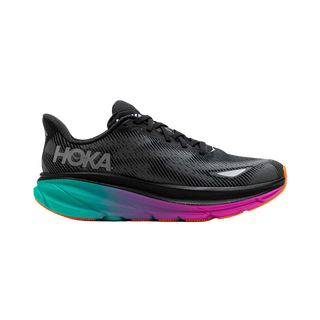 HOKA ONE ONE男款克利夫顿9公路跑步鞋Clifton 9回弹缓震宽版 1141470男款-BCQ-黑色/明亮蓝 47 (US12.5 47 1/3)