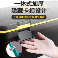 得力工具箱收纳盒家用多功能五金电工收纳箱套装车载铁工具箱加厚