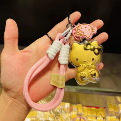 妍宝莉 helloKitty猫手机挂绳钥匙扣Kt猫包包挂饰汽车挂件件1