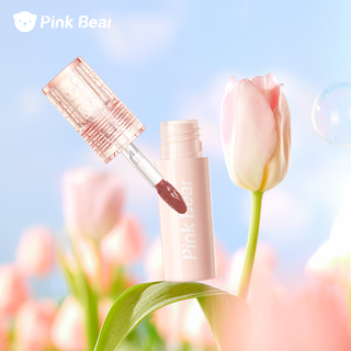 Pink Bear琉光镜面水光布丁唇釉泡泡水光唇釉mini装 B555 落日蜻蜓