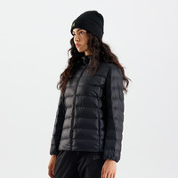 奥索卡OZARK超轻连帽羽绒服女 轻薄舒适百搭休闲白鹅绒羽绒外套1512225 黑色-301 2XL (185)