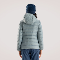 奥索卡OZARK超轻连帽羽绒服女 轻薄舒适百搭休闲白鹅绒羽绒外套1512225 月桂叶-208 2XL (185)