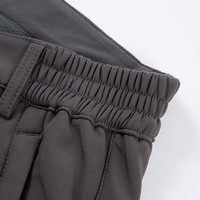 奥索卡户外软壳裤 英伦风宽松直筒加绒保暖长裤男207314 深灰-406 185