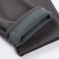 奥索卡户外软壳裤 英伦风宽松直筒加绒保暖长裤男207314 深灰-406 175