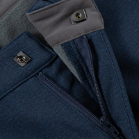 奥索卡户外软壳裤 英伦风宽松直筒加绒保暖长裤男207314 牛仔蓝-201 180