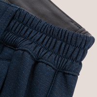 奥索卡户外软壳裤 英伦风宽松直筒加绒保暖长裤男207314 牛仔蓝-201 170