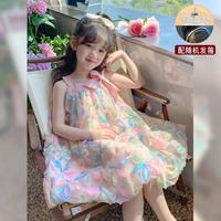 女童夏装连衣裙2025童装儿童裙子小女孩洋气沙滩裙公主裙