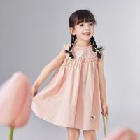 【郁金香蝴蝶结】婴幼女童连衣裙25夏儿童国风时尚休闲新中式裙
