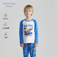 百亿补贴：爱慕儿童 AIMER KIDS 奶皮赛车家族男孩套头长袖睡衣AK241C701