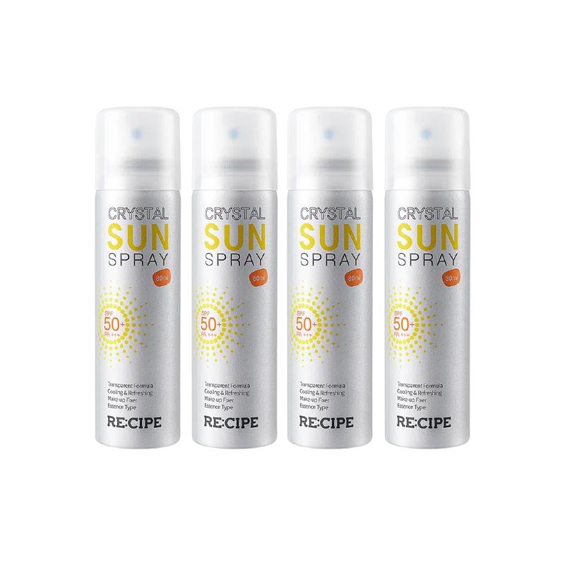  RE:CIPE/玥之秘 便携全身可用 防晒喷雾套装  SPF50 PA+++ 4瓶
