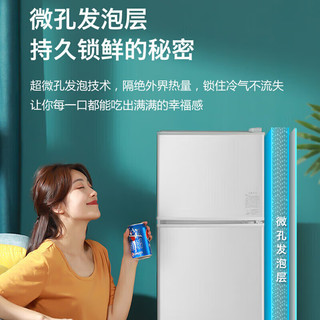 奥克斯（AUX）BCD-82WSP 银色 82L 双门冰箱