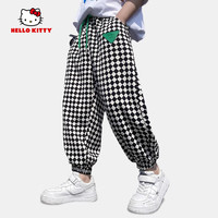 Hello Kitty 凯蒂猫 男童装 夏季潮流格纹长裤清仓任选好价