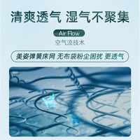 丝涟 Sealy席梦思记忆棉床垫美姿弹簧乳胶双人1.8米*2米珂诺偏软 微风 1800*2000