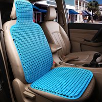 英源 夏季冰丝塑胶防热透气座垫 四叶花 平板 兰色