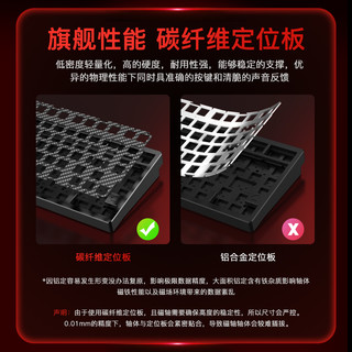 WOB Rainy75RT电竞磁轴键盘机械CNC铝合金游戏雨75rt无畏契约 标准版-深空灰/阳极