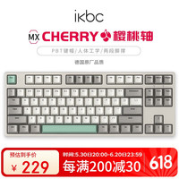 ikbc C200工业灰键盘 87键有线茶轴 87键 工业灰