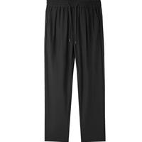 【凉感】HLA/海澜之家山不在高轻薄微弹裤25春夏季休闲裤子男 吸湿排汗-深灰28（非凉感） 180/96A