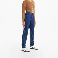 Levi's【商场同款】李维斯女士MOM JEAN高腰宽松锥形牛仔裤3506