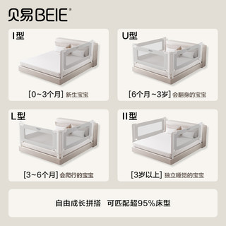 【配件】贝易 BEIESTATE STATE STATE彩虹曲线床围栏宝宝防摔防护栏儿童床边防掉婴儿护栏