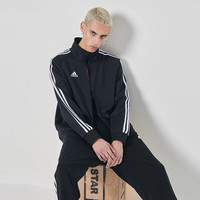 adidas阿迪达斯外套经典男女夹克透气休闲运动外套春秋卫衣潮黑白 XXXL