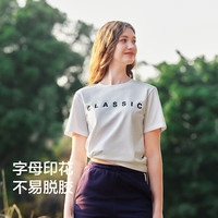 Semir/森马 字母印花 女士短袖T恤