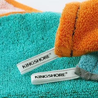 金号 KINGSHORE4条纯棉卡通方巾厚实柔软运动便携吸水吸汗成人洗脸毛巾面巾