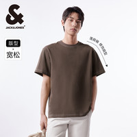 【清仓短袖T恤1】杰克琼斯夏季潮流印花短袖T恤纯棉透气凉爽 170/92A/S 黑色223301051E40