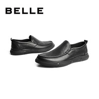 BeLLE/百丽 A0695BM2 一脚蹬打孔透气商务正装鞋