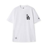 纽亦华 夏季MLB NY/LA腰果花印花设计男女款T恤短袖