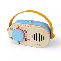Hape 儿童音乐玩具 智能触控木制电子钢琴 动物便携收音机 800921