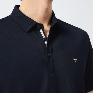  SEVEN/柒牌 抗菌防螨 男士短袖polo衫  藏青（7A抗菌） XL /180/96A