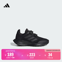 adidas 阿迪达斯 男女小童Tensaur Run 2.0魔术贴网面跑步鞋阿迪达斯轻运动   黑色/深灰   34