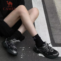 骆驼(CAMEL)追寻1.0慢跑鞋男山野版复古运动跑步鞋女2025夏季新款透气老爹鞋 7052A,,女 【山野版】