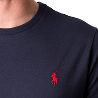 拉夫劳伦（Ralph Lauren）夏季运动潮流轻奢休闲男短袖t恤710680785深蓝色 2XL 004深蓝色