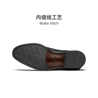 特吕弗（Truffaut）博物馆皮手工三接头牛津鞋商务正装复古棕色英伦男皮鞋