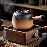 韵无涯 5折5折不止5折啦！！粗陶罐罐茶圆润粗陶侧把煮茶壶约750ml