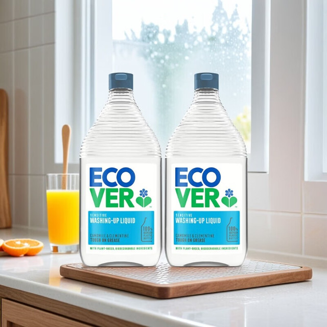 ecover 洗洁精 洋甘菊配方 950ml*2 原装进口 植物提取无残留 清洗果蔬