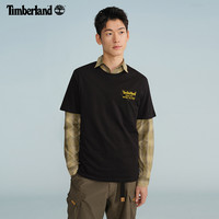 Timberland添柏岚男款短袖T恤夏季户外休闲透气印花A6B6Z 3XL A6B6Z758/城堡色