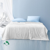 富安娜蚕丝被100%蚕丝夏凉被双人空调被抑菌夏被夏薄被子 阿狄 1.2床（cm）