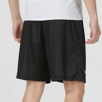 安德玛男女篮球针织短裤透气舒适运动裤时尚简约休闲裤户外裤 黑色/拍小一码 L