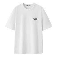 Semir/森马 后背大字母潮流印花刺绣 男士短袖T恤