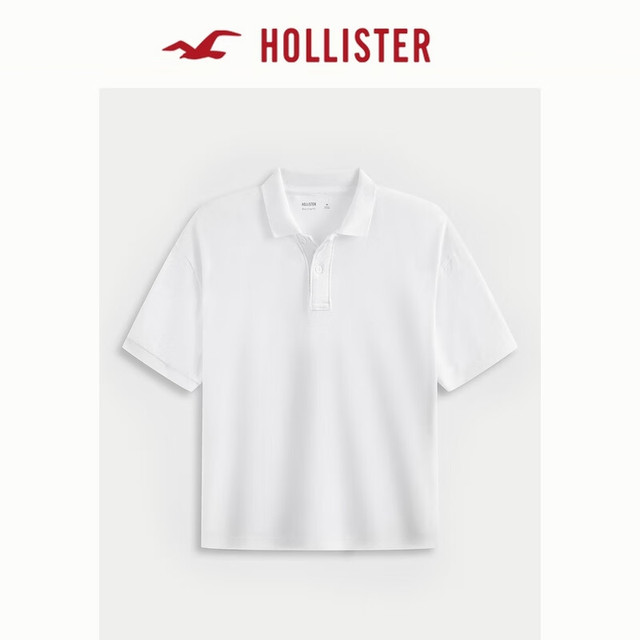 今日必买：HOLLISTER 美式25夏季街头百搭短袖POLO衫T恤男装324-5455