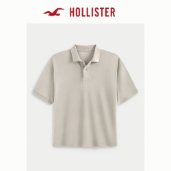 HOLLISTER 美式25夏季街头百搭短袖POLO衫T恤男装324-5455