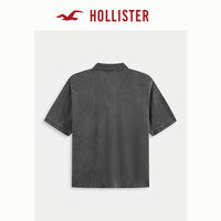 HOLLISTER25夏季美式街头百搭短袖POLO衫T恤男装KI324-5455 黑色 XL (180/116A)